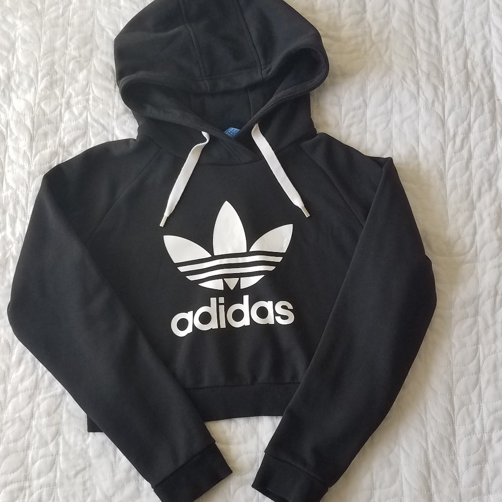 Adidas Trefoil Cropped Hoodie